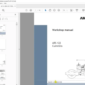Ammann ARS 122 Single Drum Roller Workshop Manual PDF