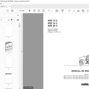 Ammann ARX 12-2 ARX 16-2 ARX 20-2 RODILLO DE TÁNDEM MANUAL DE MANEJO PDF