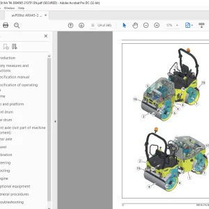 Ammann ARX 36-2 ARX 40-2 ARX 45-2 Tandem Roller Workshop Manual  PDF