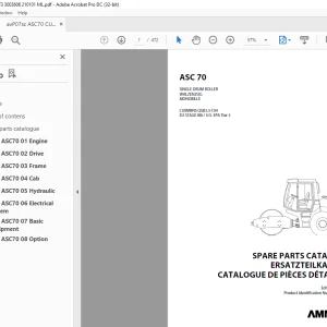 Ammann ASC 70 Single Drum Parts Manual 3003606 PDF