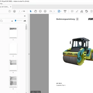 Ammann AV 130 X Cummins Tier 3 Bedienungsanleitung PDF