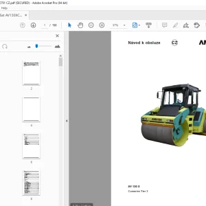 Ammann AV 130 X Cummins Tier 3 Návod k obsluze PDF