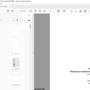 Ammann AV 130 X Kloubový tandemový válec Dílenská prírucka PDF
