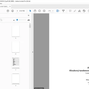 Ammann AV 130 X Kloubový tandemový válec Dílenská prírucka 4022062 PDF