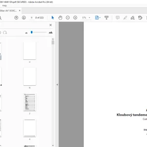 Ammann AV 130 X Kloubový tandemový válec Dílenská prírucka 4022079 PDF