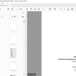 Ammann AV 130 X Kloubový tandemový válec Dílenská prírucka 4022098 PDF