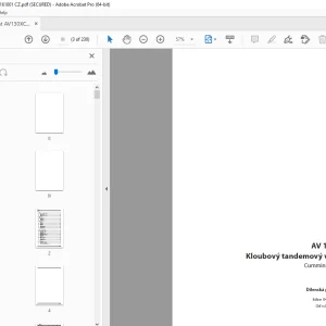 Ammann AV 130 X Kloubový tandemový válec Dílenská prírucka 4022100 PDF