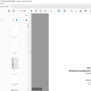 Ammann AV 130 X Kloubový tandemový válec Dílenská prírucka 4022103 PDF