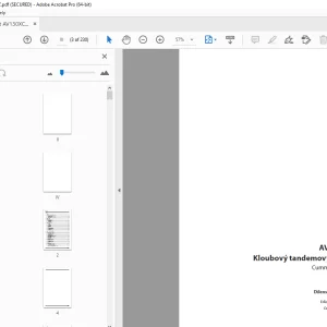 Ammann AV 130 X Kloubový tandemový válec Dílenská prírucka 4022108 PDF