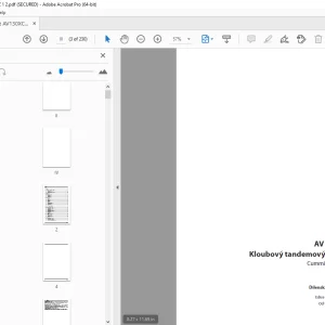 Ammann AV 130 X Kloubový tandemový válec Dílenská prírucka 4022108 PDF
