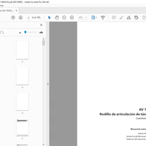 Ammann AV 130 X Rodillo de articulación de tándem Manual de instrucciones 4022001 PDF