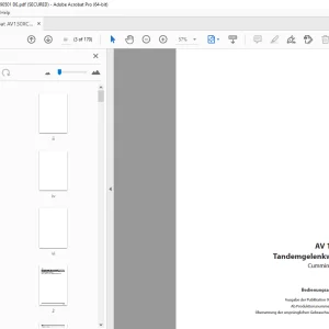 Ammann AV 130 X Tandemgelenkwalze Bedienungsanleitung 4022001 PDF
