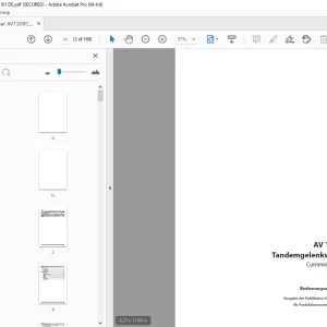 Ammann AV 130 X Tandemgelenkwalze Cummins Tier 3 Bedienungsanleitung 00024 PDF