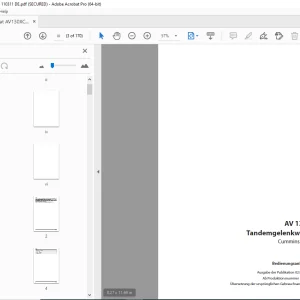 Ammann AV 130 X Tandemgelenkwalze Bedienungsanleitung 4022006 PDF