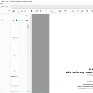 Ammann AV 130 X Walec tandemowy przegubowy Instrukcja obsługi 4022001 PDF