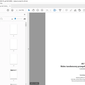 Ammann AV 130 X Walec tandemowy przegubowy Instrukcja obsługi 4022001 PDF