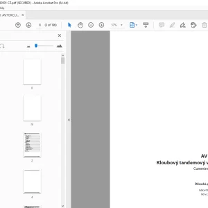 Ammann AV 70 X Kloubový tandemový válec Dílenská prírucka 4062046 PDF