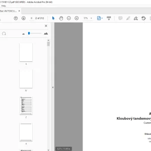Ammann AV 70 X Kloubový tandemový válec Dílenská prírucka 4062136 PDF