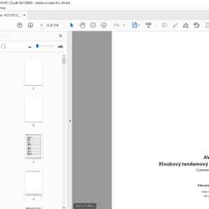Ammann AV 70 X Kloubový tandemový válec Dílenská prírucka 4062147 PDF