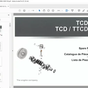 Ammann Deutz TCD 4.1 L4 TCD / TTCD 6.1 L6 Parts Catalogue Manual PDF