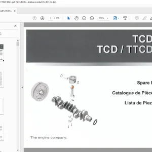 Ammann Deutz TCD 4.1 L4 TCD / TTCD 6.1 L6 Parts Catalogue Manual PDF