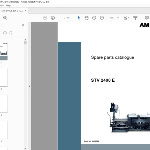 Ammann STV 2400 E sn 3103588 - AFT 300-2 sn KM3001360 Parts Manual PDF