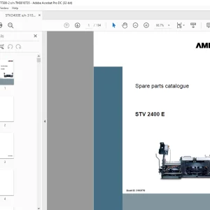 Ammann STV 2400 E sn 3103770 - AFT 300-2 sn TM3010735 Parts Manual PDF
