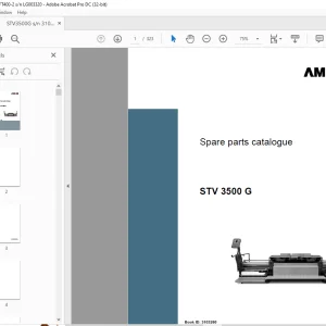 Ammann STV 3500 G sn 3103260 - AFT 400-2 sn LG003320 Parts Manual PDF