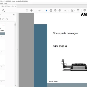 Ammann STV 3500 G sn 3103301 - AFT 400-2 sn LG003420 Parts Manual PDF
