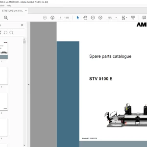 Ammann STV 5100 E Parts Manual 3103775 PDF