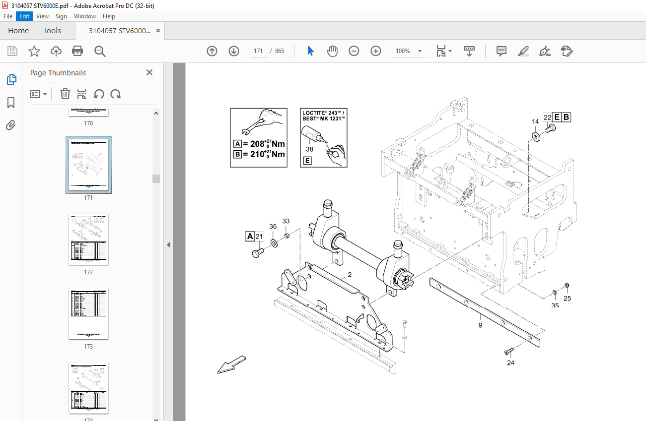 Ammann STV 6000 E sn 3104057 - AFW 700-3 sn CN3026821 Parts Manual PDF ...