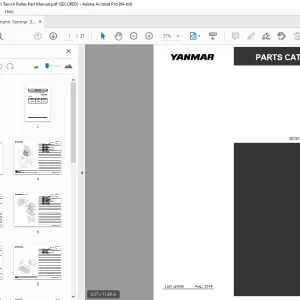 Ammann Yanmar 3TNV80F Spamm Trench Roller Part Manual PDF