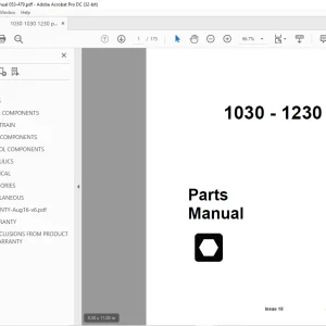 Ditch Witch 1030-1230 Parts Manual 053-479 PDF
