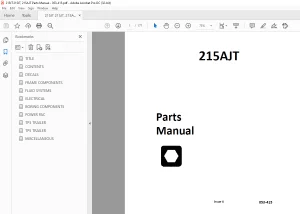 Ditch Witch 215AJT Parts Catalog 053-415 PDF