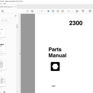 Ditch Witch 2300 Parts Manual 050-616 PDF