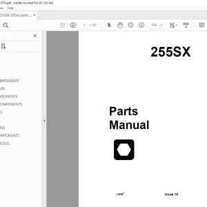 Ditch Witch 255SX Plow Parts Manual 050-674 PDF