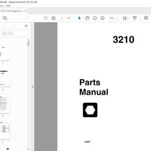 Ditch Witch 3210 Parts Manual 050-643 PDF