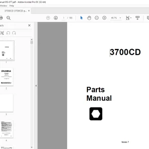 Ditch Witch 3700CD Parts Manual 053-077 PDF