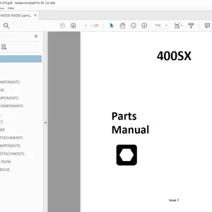 Ditch Witch 400SX Parts Manual 053-410 PDF
