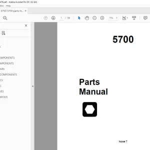 Ditch Witch 5700 Parts Manual 053-476 PDF
