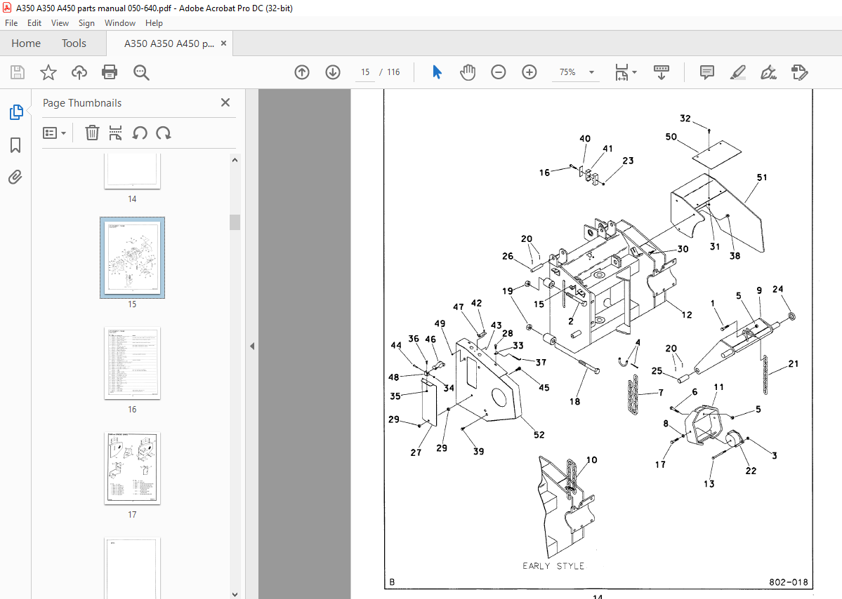 Ditch Witch A350 / A450 Parts Manual 050-640 PDF - HeyDownloads ...