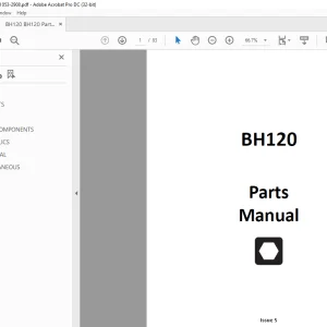 Ditch Witch BH120 Parts Manual 053-2908 - PDF DOWNLOAD