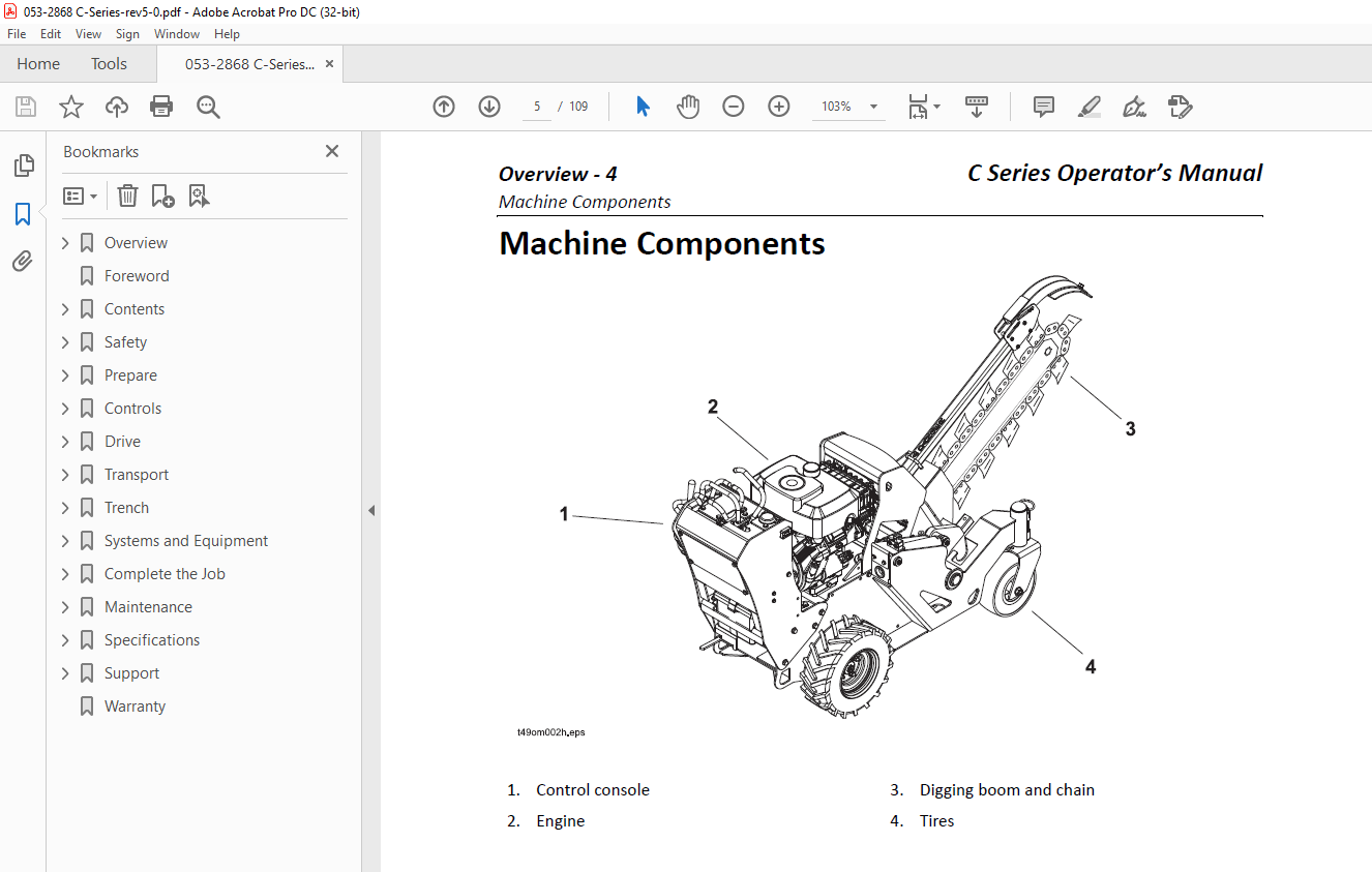 Ditch Witch C Series C12 C14 C16 Operator S Manual 053 2868 Pdf Heydownloads Manual