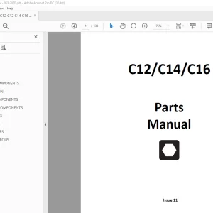 Ditch Witch C12 / C14 / C16 Trencher Parts Manual 053-2870 PDF