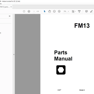 Ditch Witch FM13 Parts Manual 053-2252 PDF