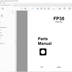 Ditch Witch FP35 (Fluid Pac) Parts Manual 053-451 - PDF DOWNLOAD ...