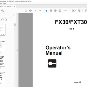 Ditch Witch FX30 / FXT30 Tier 4 Operator’s Manual 053-2632 PDF