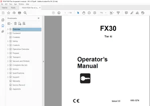 Ditch Witch FX30 Tier 4i Operator’s Manual 053-1274 PDF