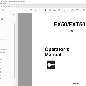 Ditch Witch FX50 / FXT50 Tier 4i Operator’s Manual 053-2545 PDF
