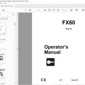 Ditch Witch FX60 Tier 4i Operator’s Manual 053-1269 PDF